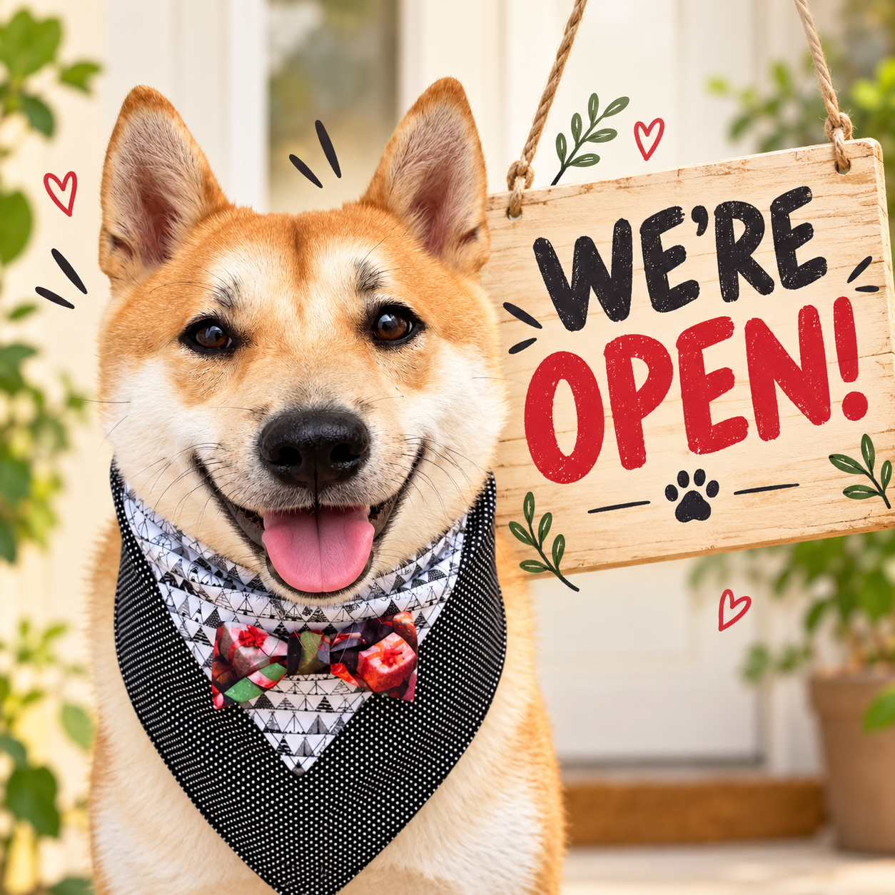 We're open!